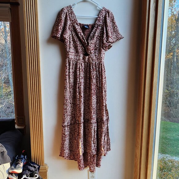 Angie Dresses & Skirts - Angie Aztec Southwestern Style V-Neck Midi Sundress Size Large